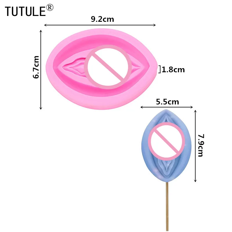 3D female organs Fondant Lollipop Silicone Mold Candle Mold DIY Kawaii shaker Polymer Clay Epoxy Resin Silicone Mold
