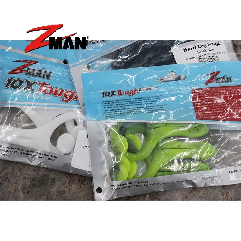 ZMAN Frog Soft Bait Hit Black Thunder Strong Frog Type HARD LEG FROGZ Fake Bait Lua Bait Realistic Fishing Bait