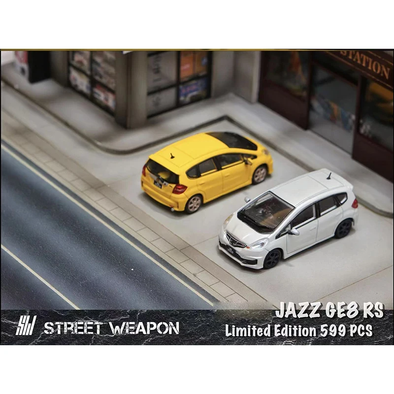 PreSale SW 1:64 JAZZ GE8 RS Spoon Diecast Diorama Car Model Collection Miniature Street Weapon