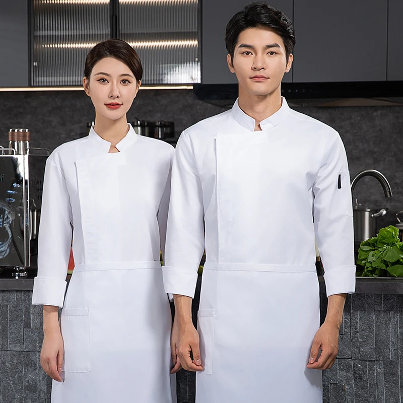 Pizzaiolo Chef Uniform Restaurant Cook Jackets  Food service  Kitchen Cooking Costume Bakery Cafe Waiter Autumn Winter Workwear