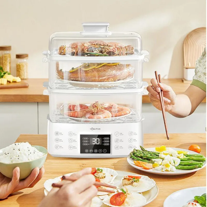 Multifunctional Electric Steamer Smart Appointment Electric Food Steamers Large-capacity Automatic Power-off Breakfast Machine