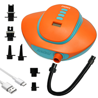Portable SUP Stand Up Paddle Board Pump 16PSI High Pressure Electric Air Compressor Pump Inflation & Deflation Pump for Boats