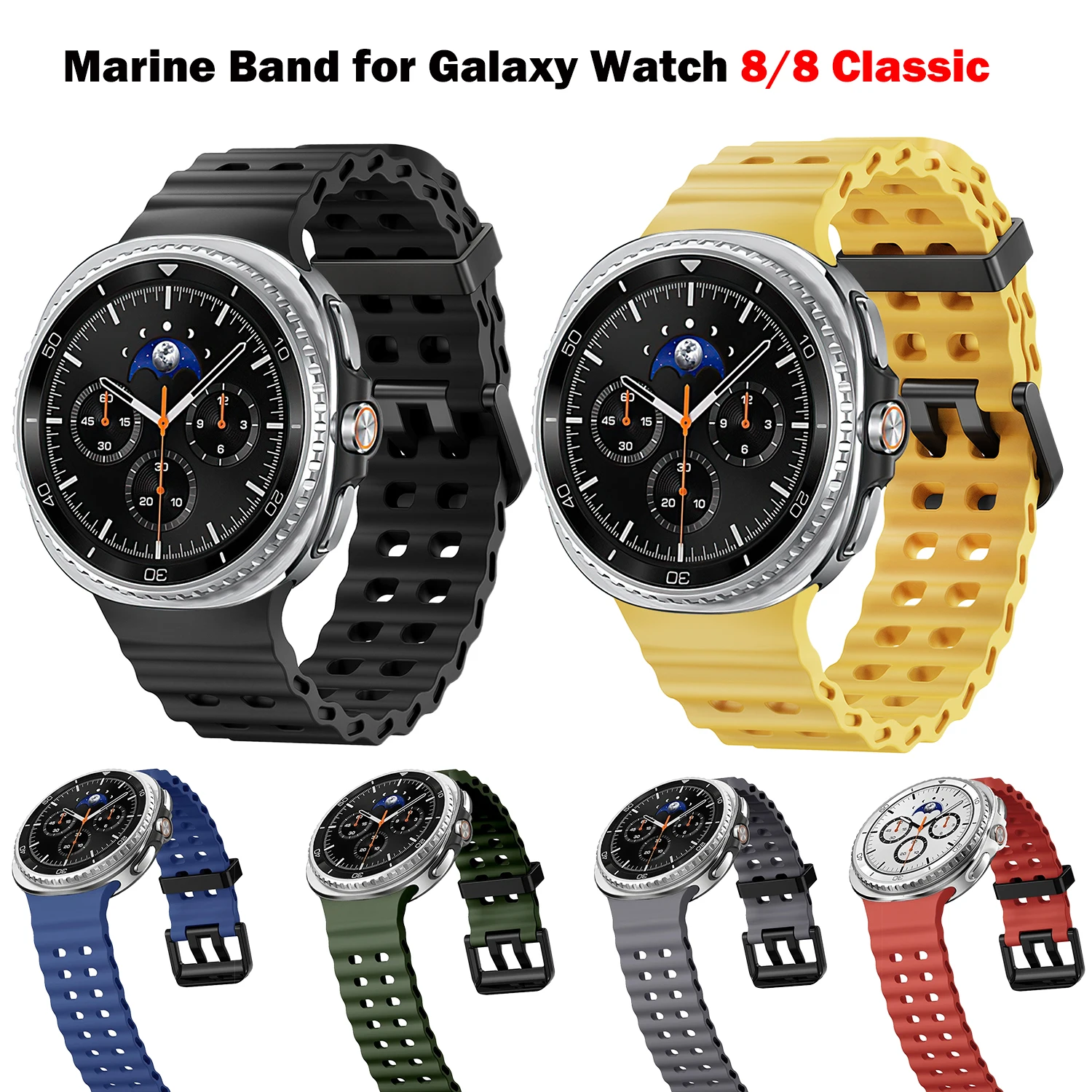 �y�Z�[�����zSamsung Galaxy Watch 8 Classic 46mm�p�}�����o���h�A�X�|�[�c�E�H�b�`�o���h�u���X���b�g�AGalaxy Watch 8 40mm 44mm�p�V���R���I�[�V�����X�g���b�v