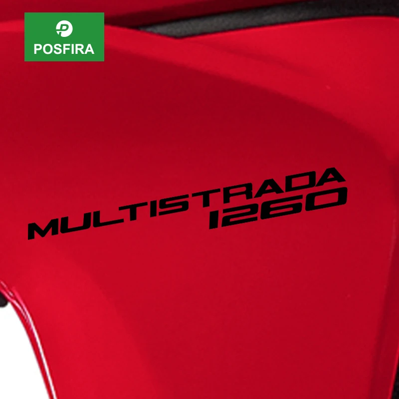 

POSFIRA Vinyl Motorcycle Stickers Waterproof Logo Decals for Ducati Multistrada 1260 S 1260S Enduro 2018-2021 Accessories