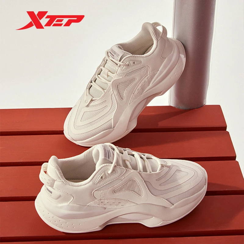 Xtep Star-X Causal Shoes Women Breathable  Wear-Resistant Leisure Sports Shoes Street Style Vintage Female Sneakers 877318320025