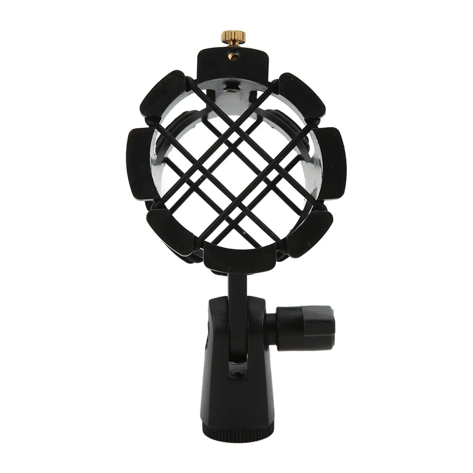 Adjustable Microphone Shock Mount Holder - Plastic Mic Bracket for live Streaming & Recording