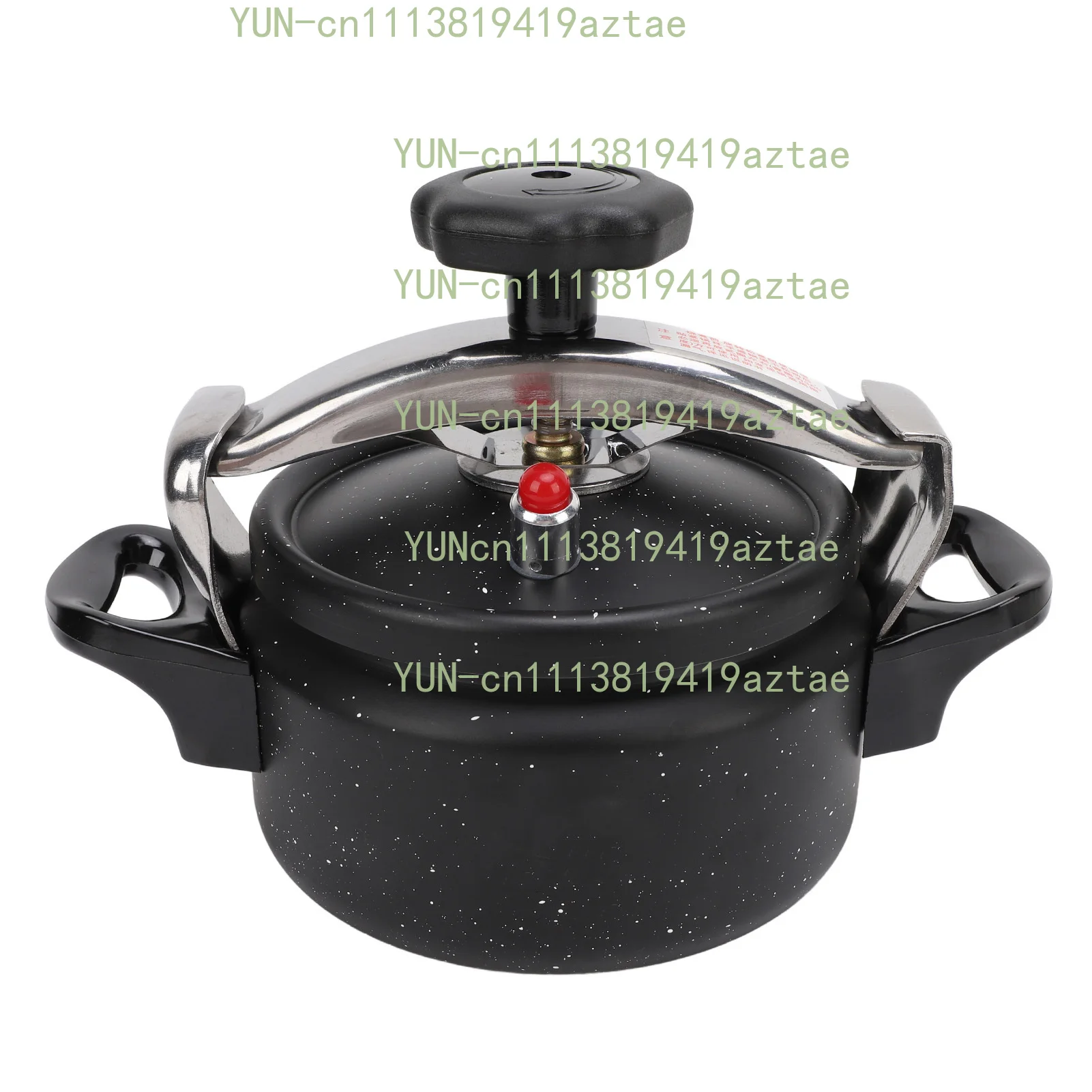 1.5/2/3L Black Pressure Canner, Aluminum Alloy Pressure Cooker, Explosion Proof, Compound Bottom, Multi-Stove Compatible
