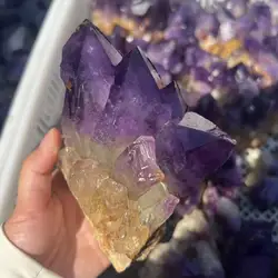 Huge Natural Uruguay Amethyst Large Hole Cluster Quartz Mineral Specimen Original Stone Degaussing
