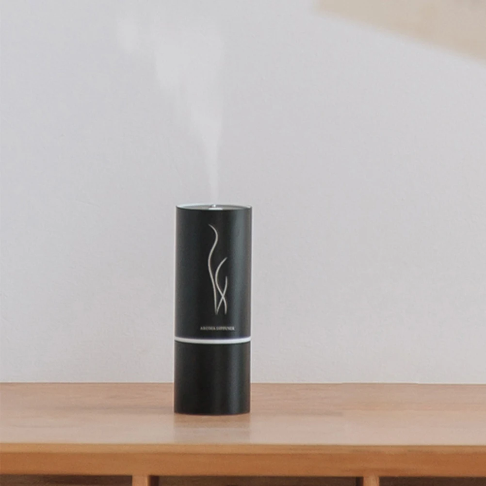 

Mini Diffuser Humidifier Essential Oil Diffusers Portable USB Aromatherapy Machine Black Soften Skin Relieve Mood Fatigue