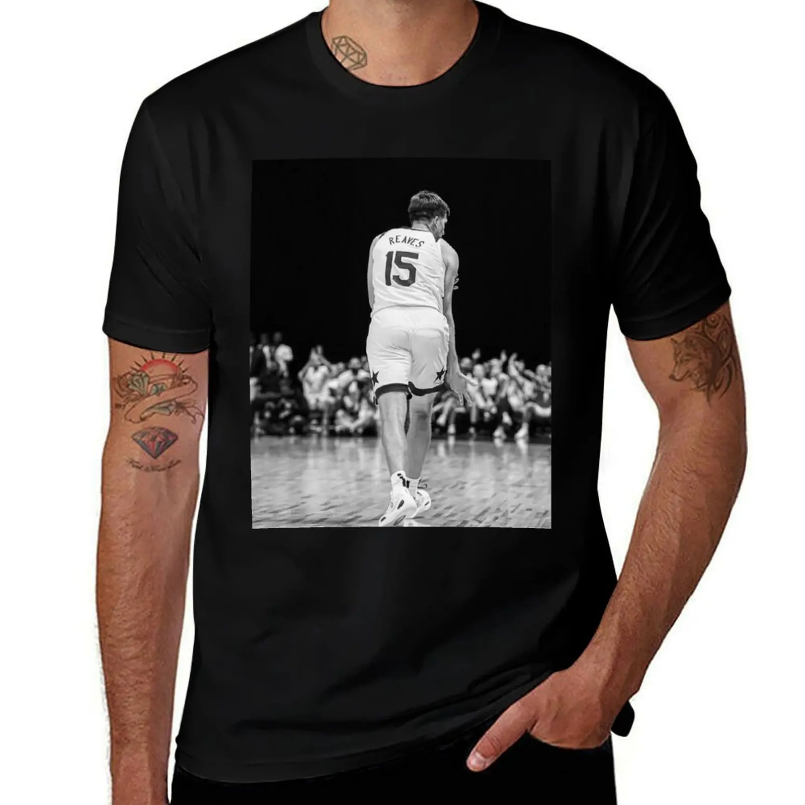 

Austin Reaves - Black & White T-Shirt cotton tshirt 100% funny t shirts man man t shirt luxury T-Shirt