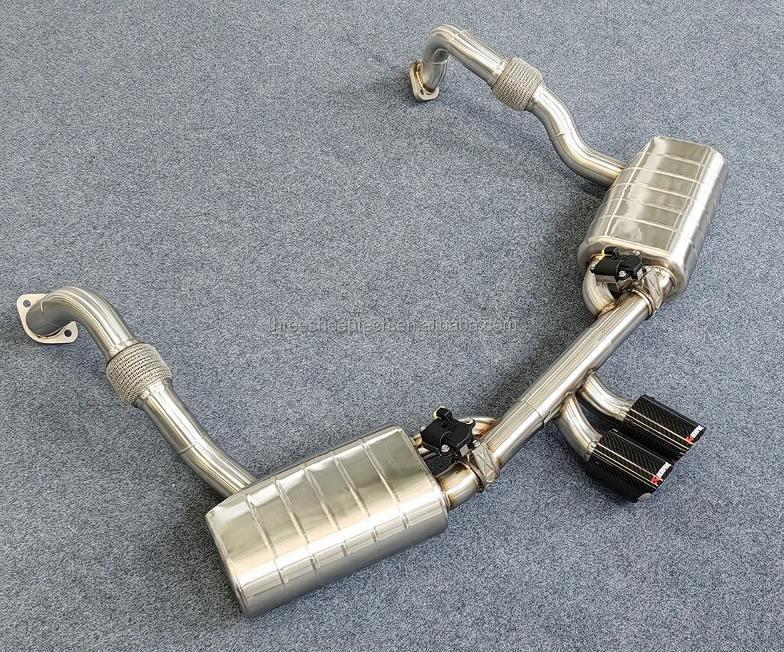 High Performance Exhaust Catback For Porsche 981 Boxster/cayman 2.7l/3.4l Exhaust Pipe Muffler Rear valvetronic exhaust