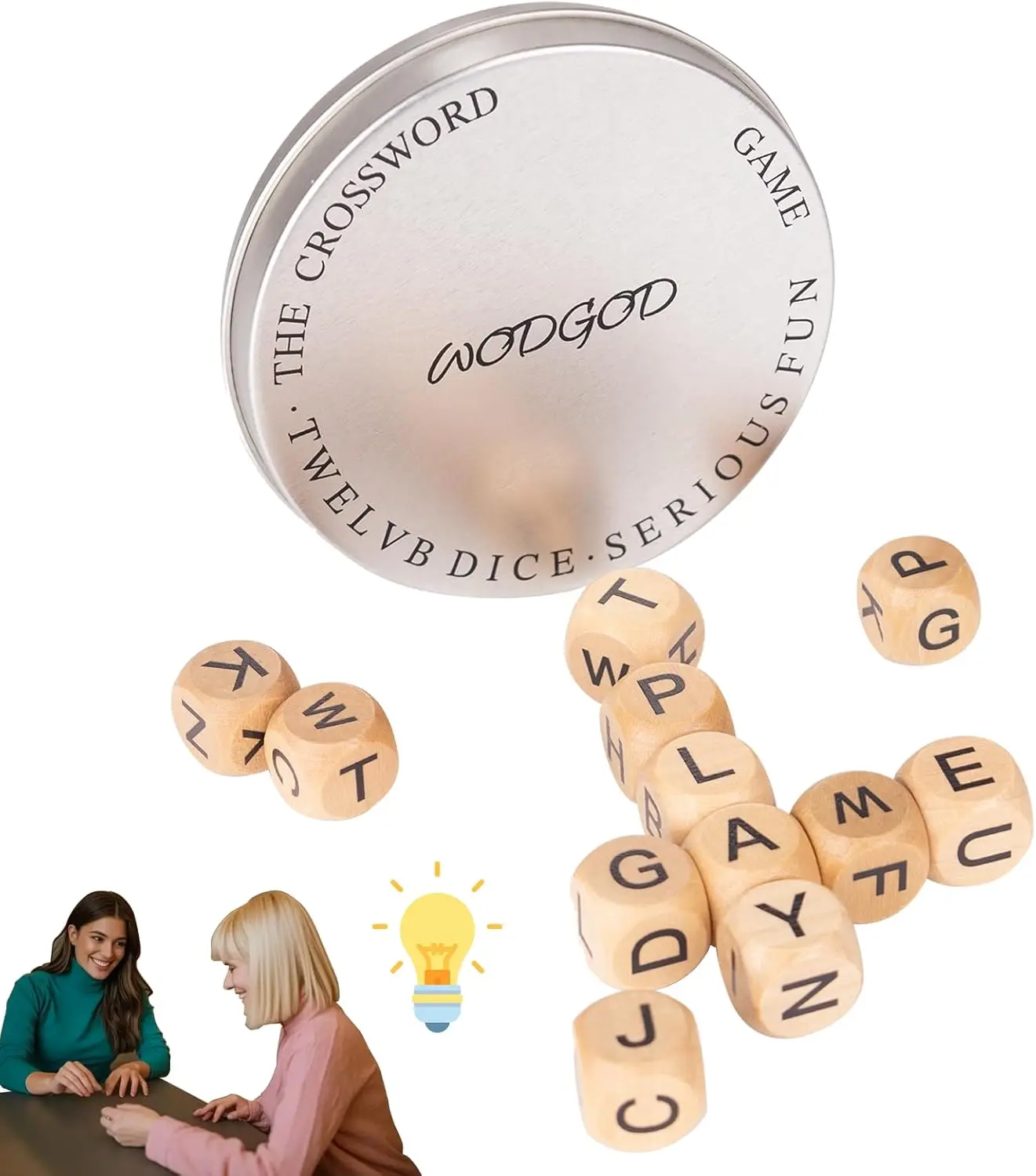 

Классическая игра в кроссворды с кубиками, 12 деревянными плитками, портативный дорожный футляр для взрослых и семейного досуга