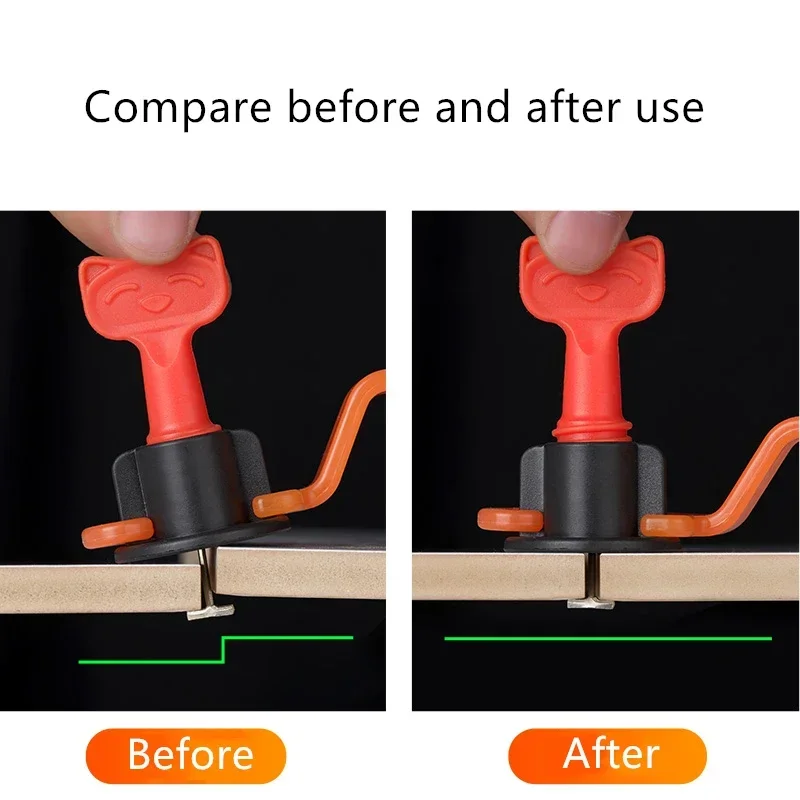 100Pcs T-shaped Steel Needle Alignment Tile Leveling Wedges Tile Spacers System Flat Ceramic Leveler for Floor Wall Construction