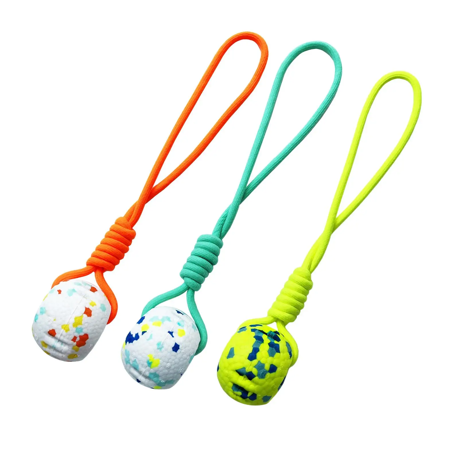 Dog Ball on a Rope, Dog Rope Toy Ball for Aggressive Chewers, Interactive Dog Rope Ball for Training Dog