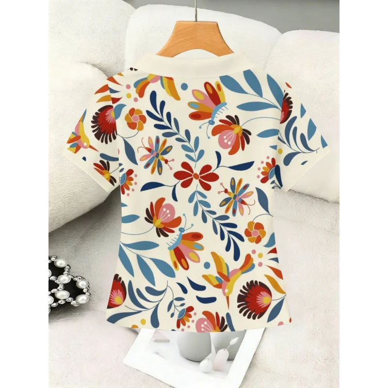 2026Women's Fashionable Multifunctional Buckle-FreePoloShirt，Fashionable multi-purpose casual top