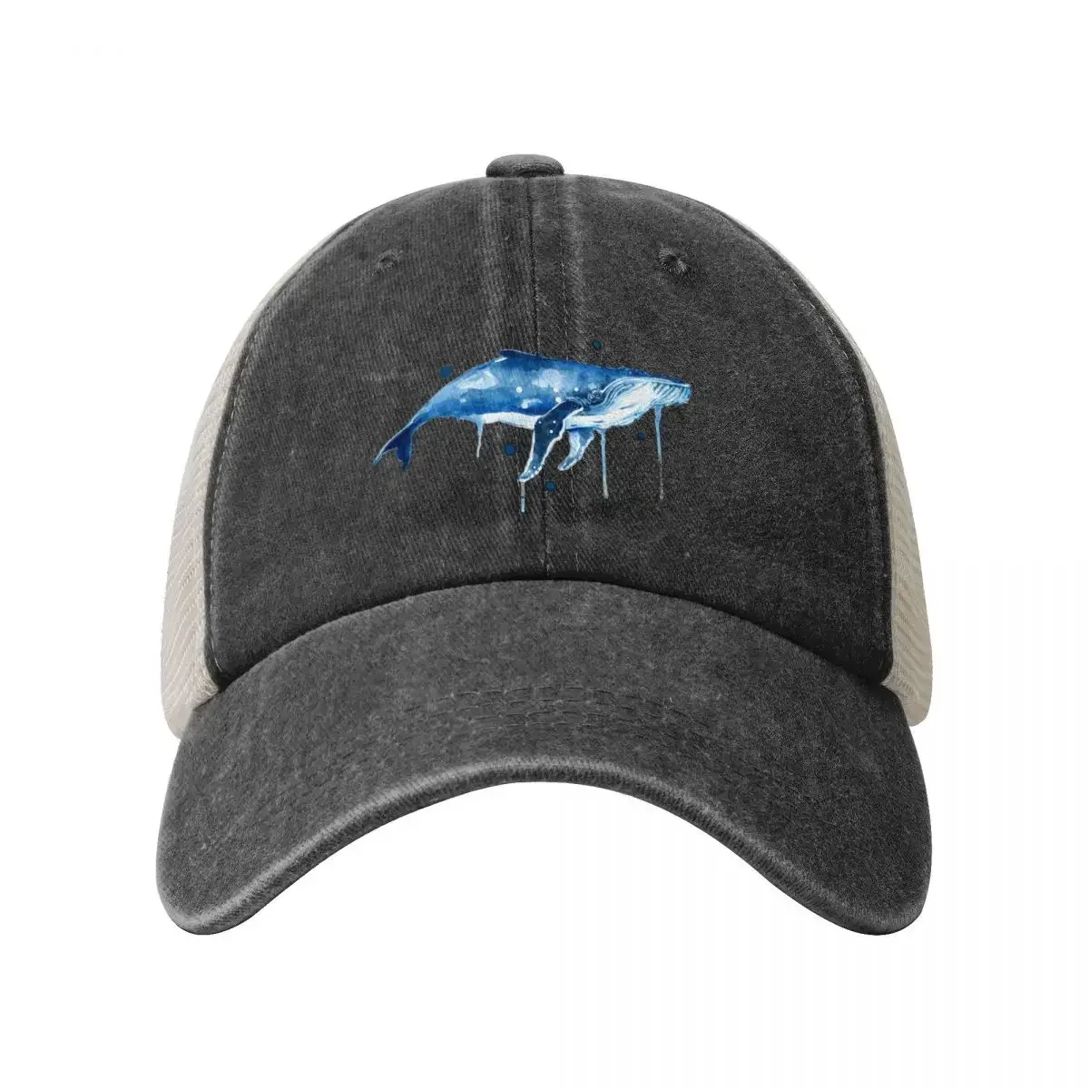 Humpback Whale Cowboy Mesh Baseball Cap Kids Hat Cosplay Women Men's