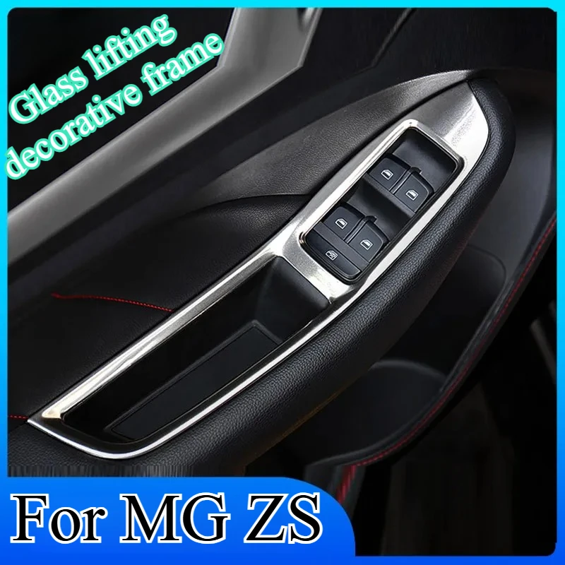 

Vtear Window Switch Cover Control Panel for MG ZS 2020-2024 Door Trim Frame Glass Lifting Button Interior Accessorie Car Styling