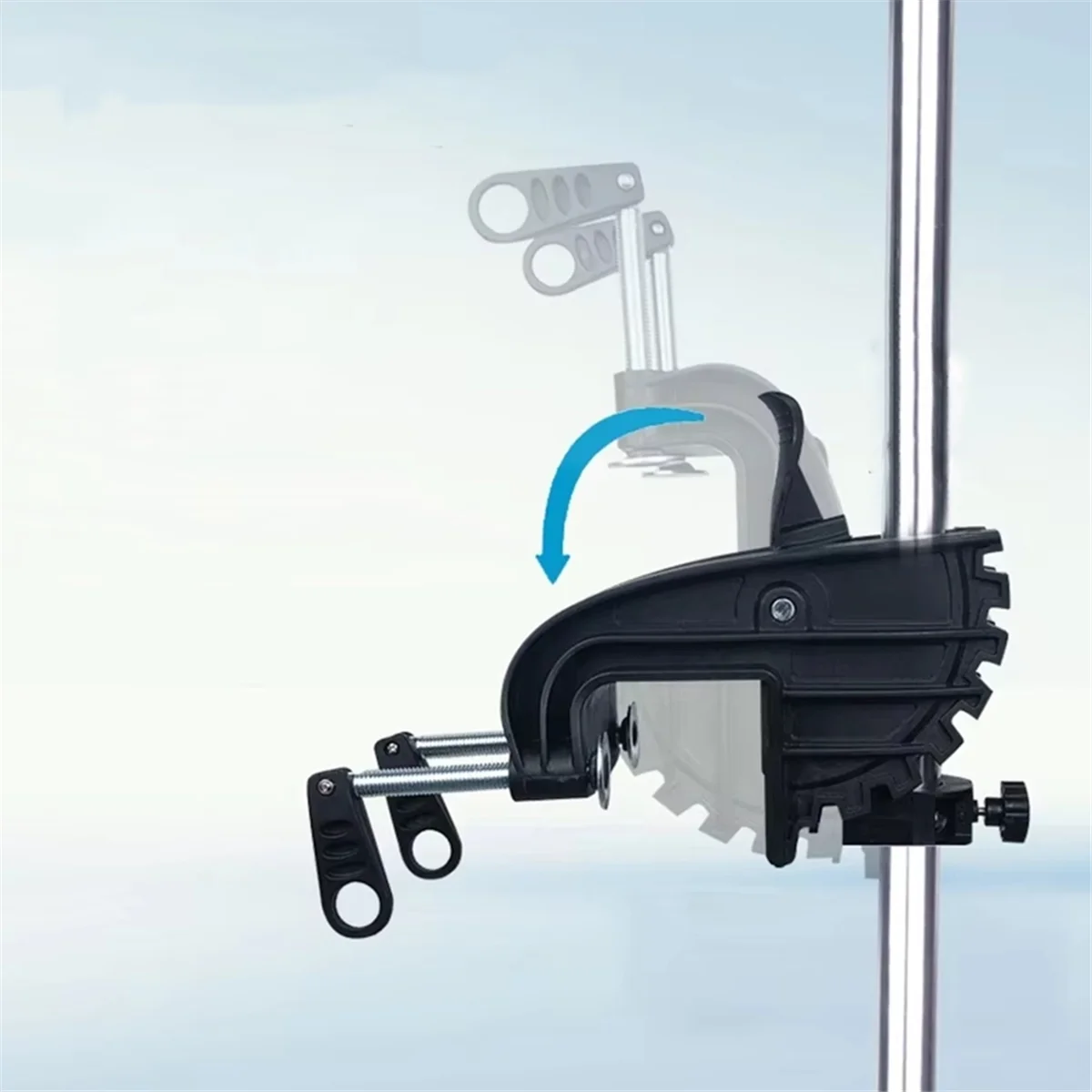 QA88X جديد البحرية الكهربائية فرش الدافع المطاط نفخ محرك كاياك المروحة نظام تعليق قوس الدفع