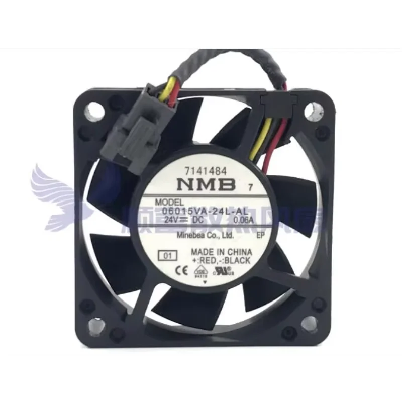 

NMB 06015VA-24L-AL DC 24V 0.06A 60x60x15mm 3-Wire Server Cooling Fan