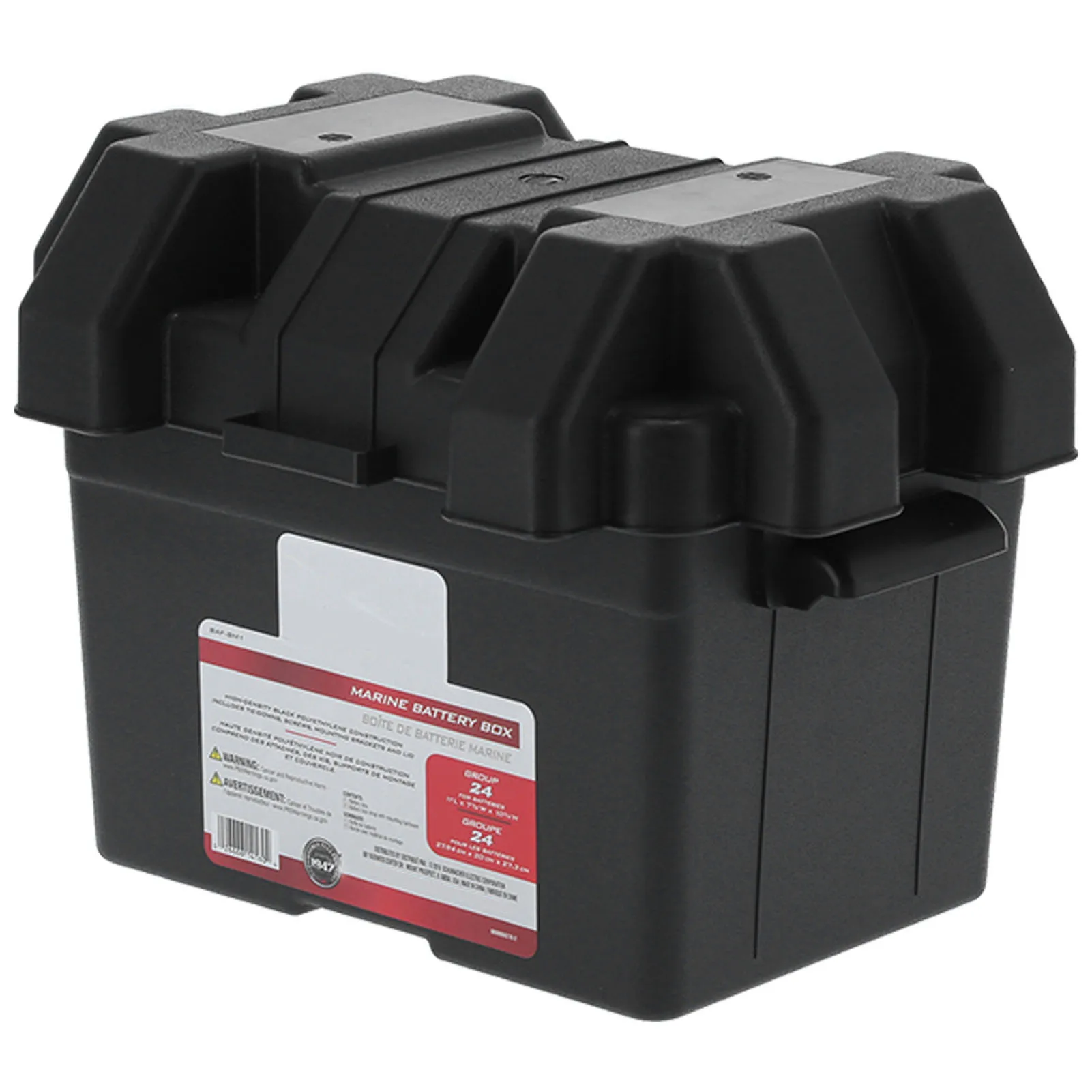 

Multifunctional Battery Box Storage Holder Large Capacity with Strap Universal for Car Truck Boat RV