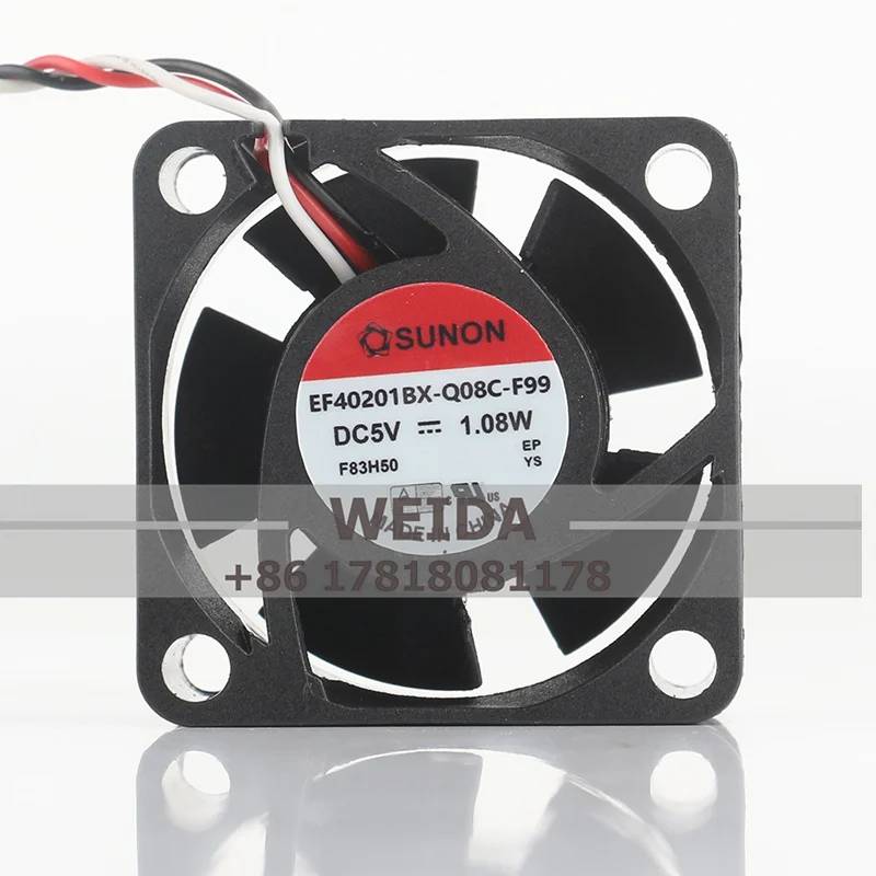 New SUNON 40*40*20MM EF40201BX-Q08C-F99 4020 DC12V 3-wire 4CM 1.08W power supply Super quiet cooling fan