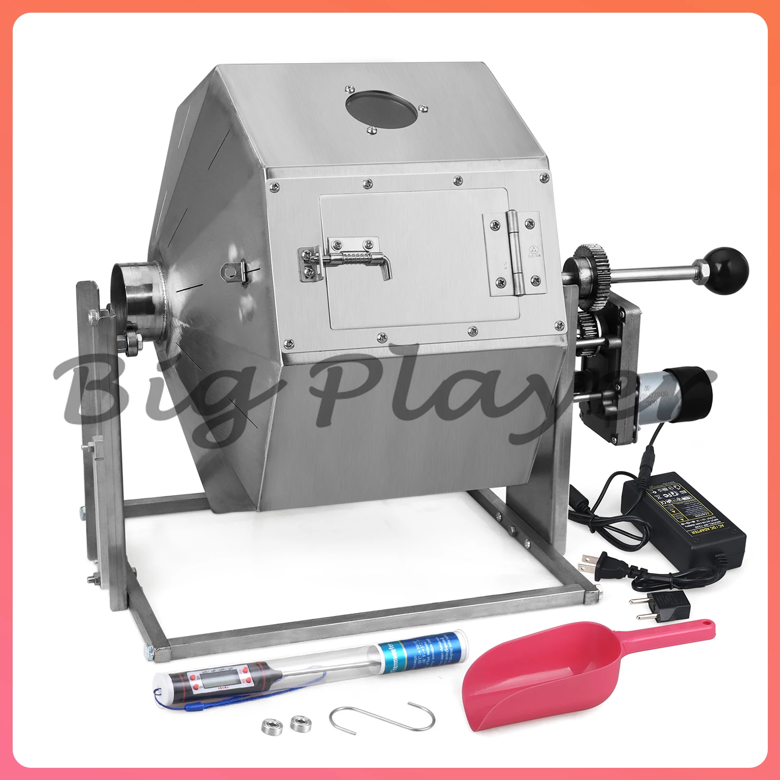 

Electric Coffee Beans Roasting Baking Machine Fuel Gas Direct Fire Nuts Grain Soybean Beans Roaster 14.5L 220V/110V