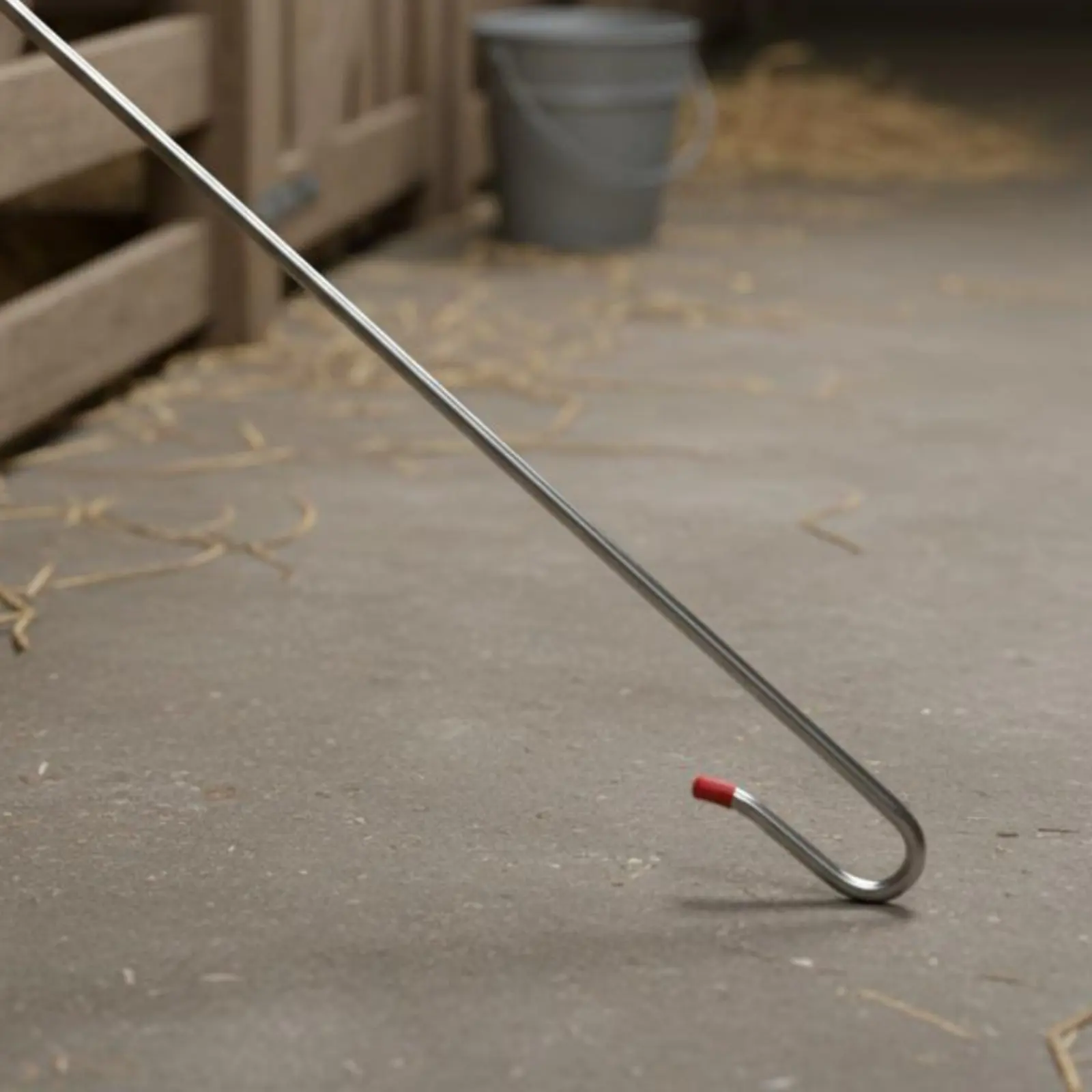 Sheep Catching Hook Sturdy Sheep Catcher Hook Livestock Leg Crook Lightweight Livestock Herding Crook Safeguarding Rubber Tip