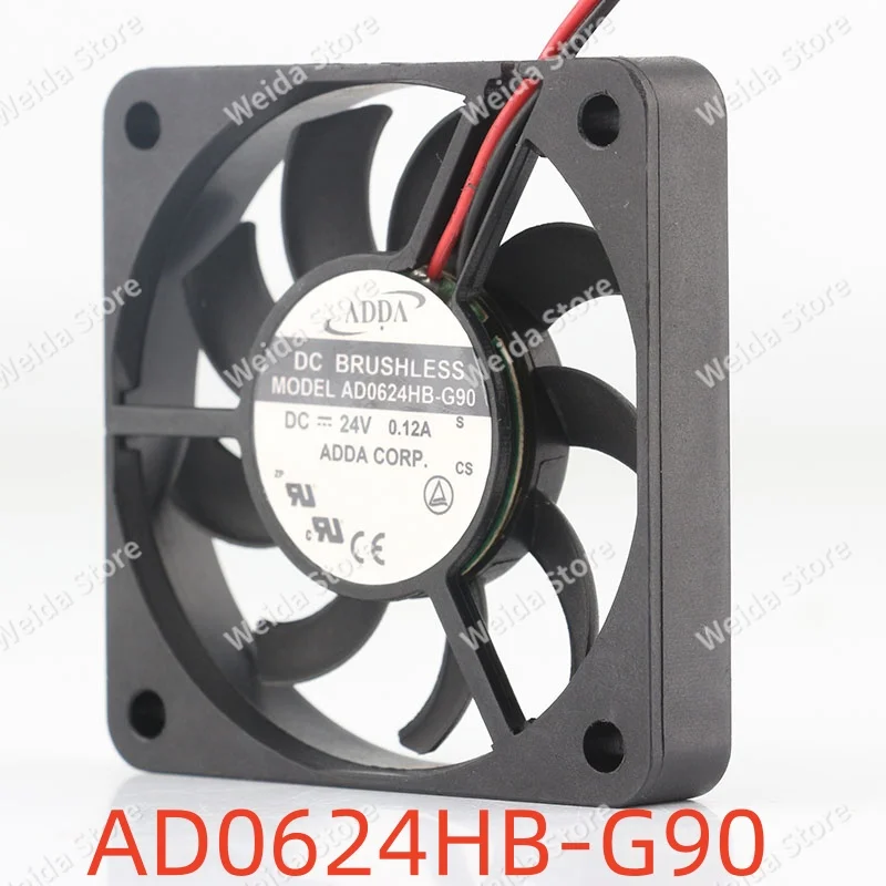 

Новый оригинальный тайваньский вентилятор ADDA 6010 60X60X10MM 6CM 2-проводной, бесшумный, для инверторов, модель AD0624HB-G90, 5V 14V 48V, охлаждающий, DC 24V 0.12A