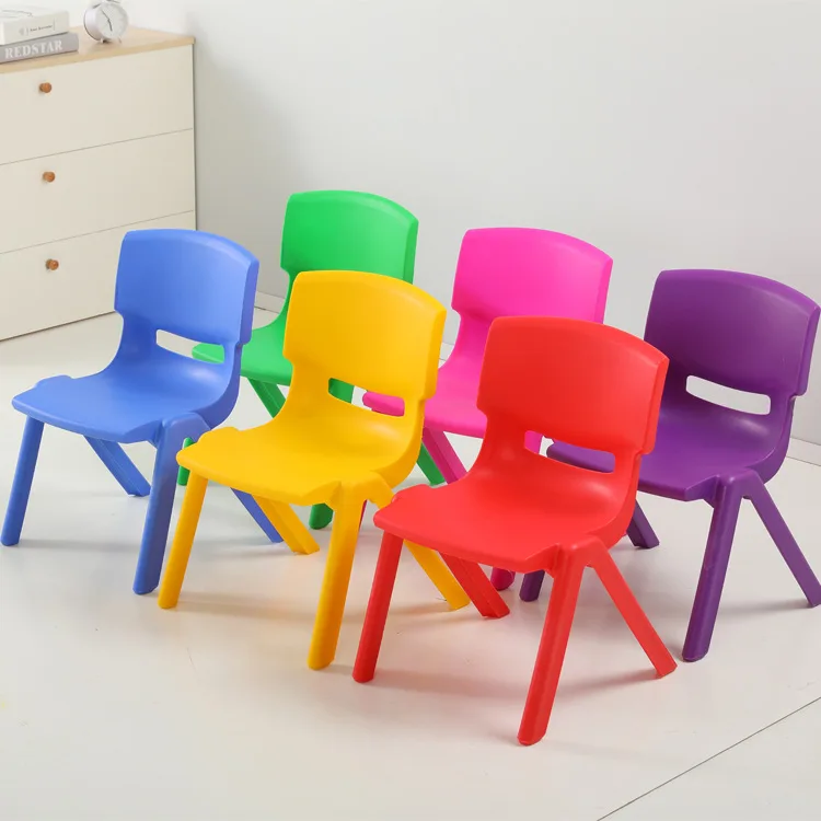 #23cm Durable High Quality Colorful Stackable Modern Kids Plastic Chair With Plastic Frame For School & Classroom Use