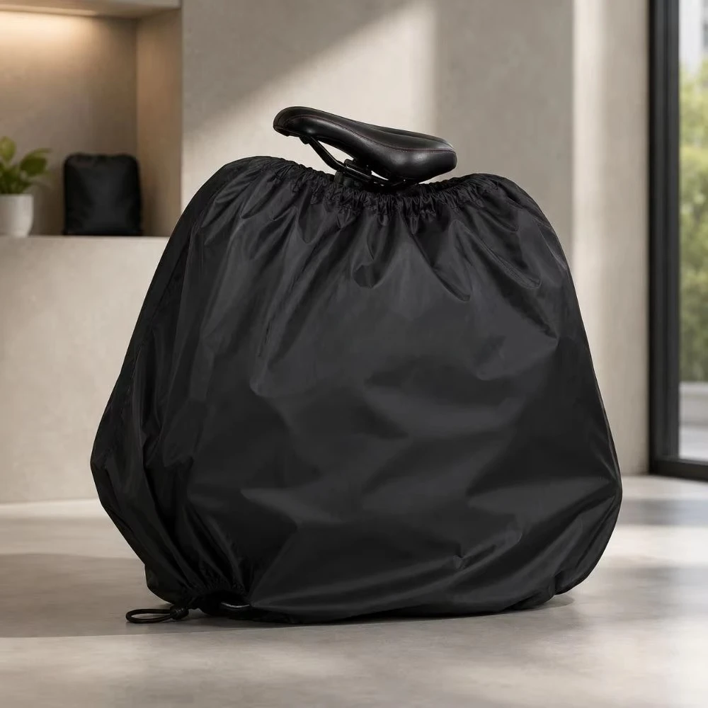 Durable Dustproof Portable Folding Bicycle Cover Keeps Compact Bikes Clean For Campus Rental Service Programs