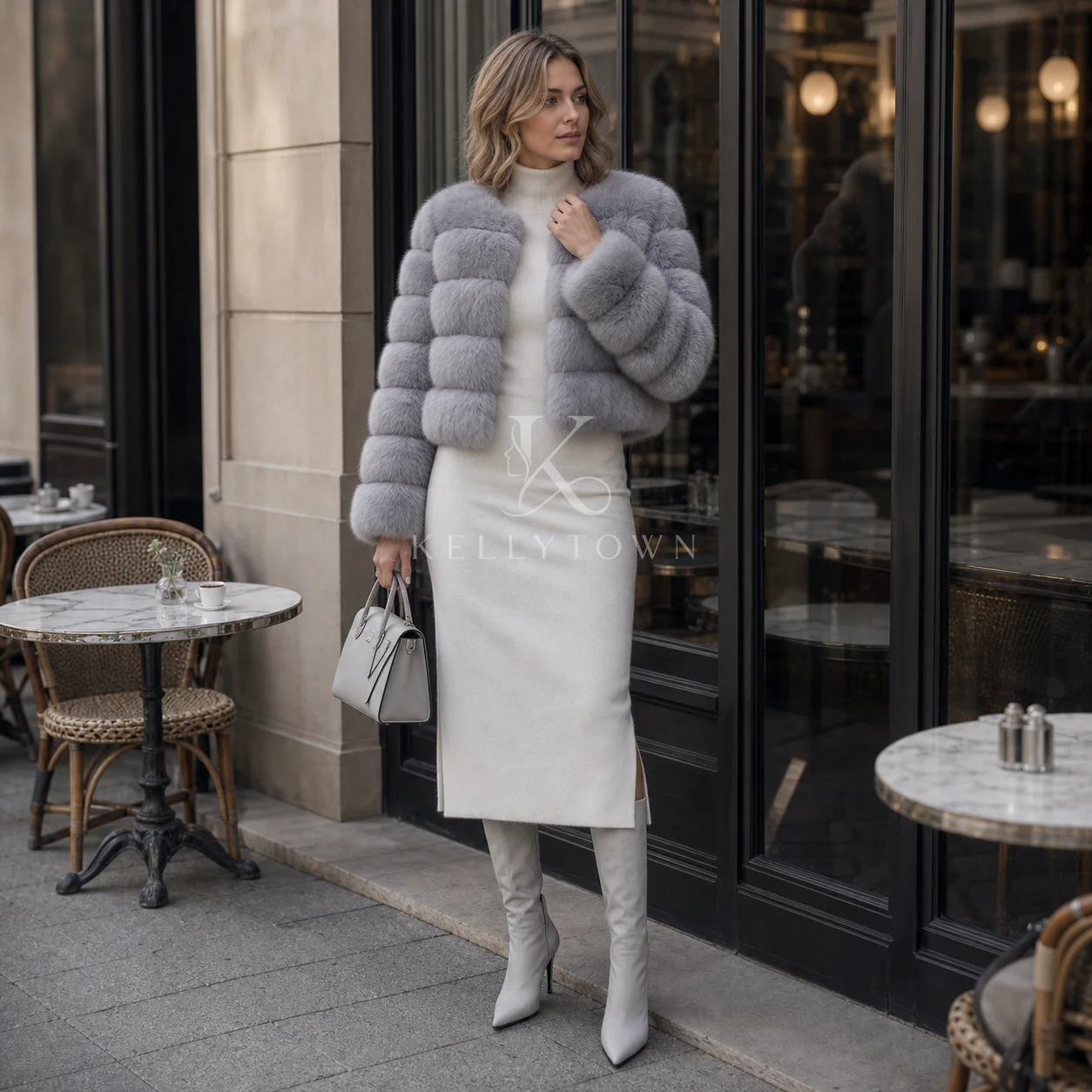 Street Chic Faux Fur Bubble Coat Women Winter Puffer Style Cropped Jackets Party Luxury Thick Warm Fluzzy Oversized Outerwear