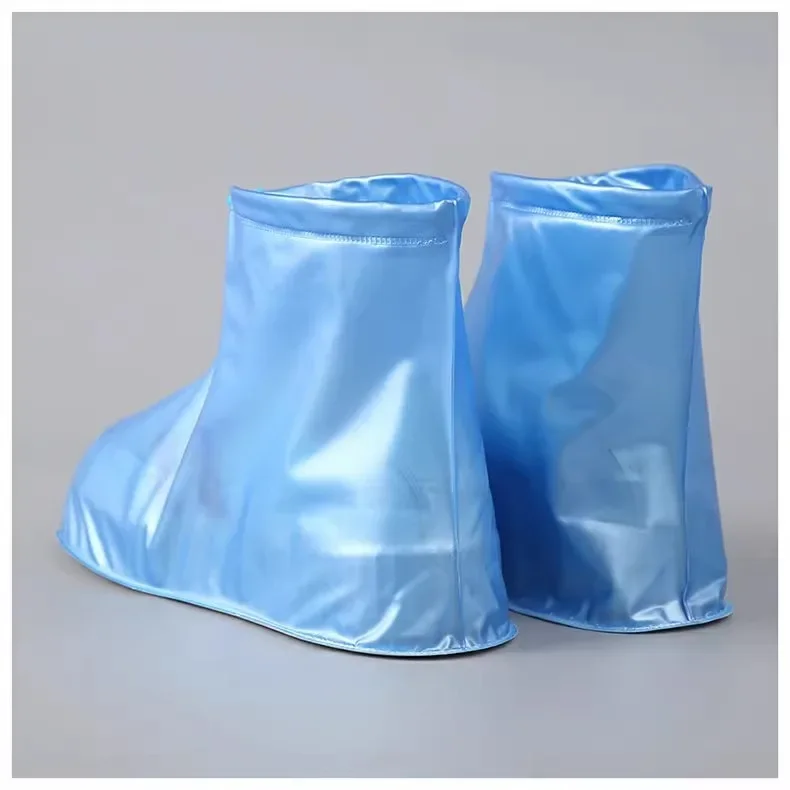 1 Paar Silikon-Schuhschoner, Regenstiefel für drinnen und draußen, wasserdichter Schuhüberzug für Männer und Frauen, regnerischer, wiederverwendbarer Outdoor-Schuhüberzug – Detail 8