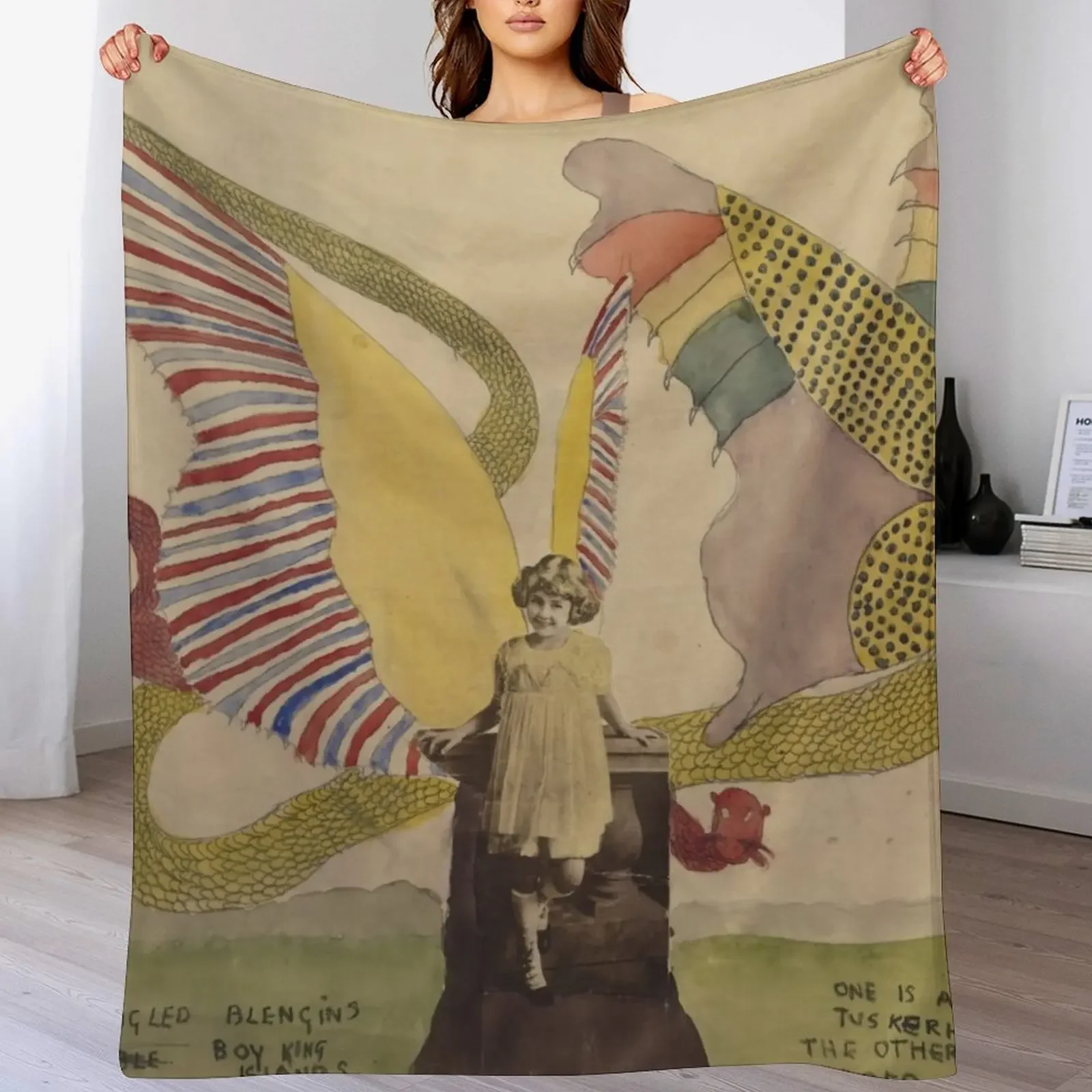 

Henry Darger Art Throw Blanket Soft Plush Plaid Thermal Heavy Fashion Sofas Blankets