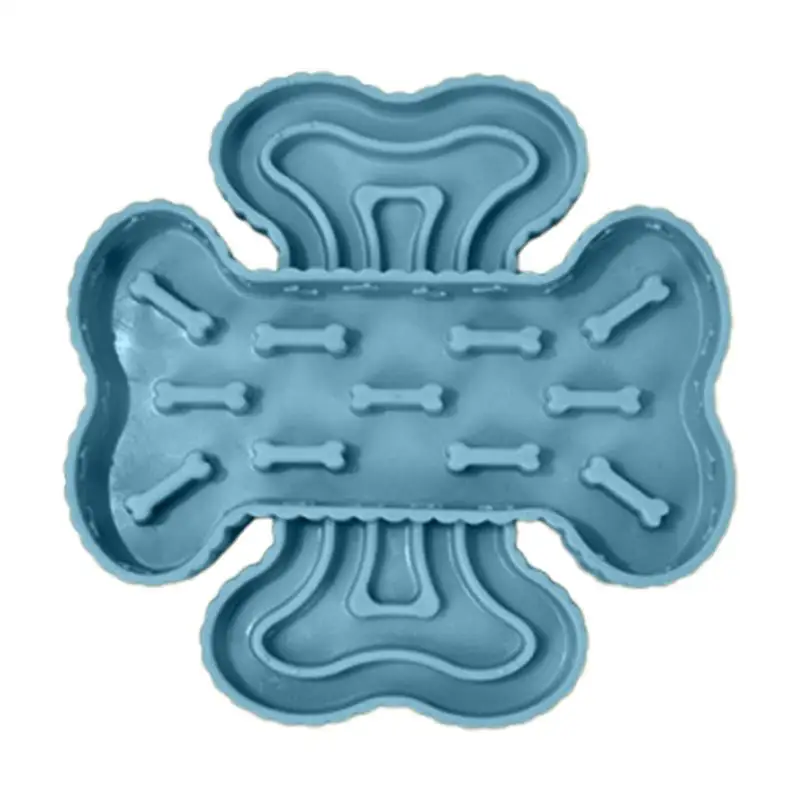 

Dog Food Bowl Slow Feeder Pet Feeding Dish With Suction Cup Anti-Choking Dog Slow Feeder For Mental Stimulation Puppy Training