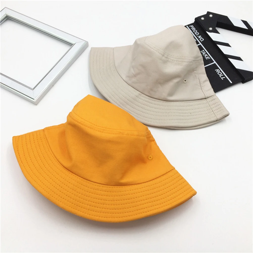 

Sunshade Fisherman Hat Beige All-Match Style Outdoor Uv Protection Bucket Hat for Hiking Camping Sun Protection