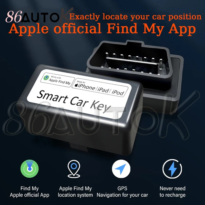 Traceur GPS universel pour voiture, chargeur OBD, allume-cigare USB type-c pour Iphone automatique, localisateur GPS, Find My Apple, application officielle