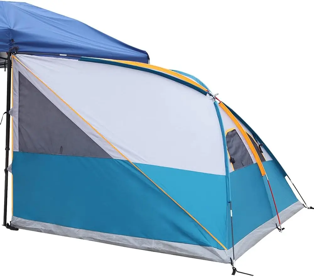 UNP Camping Tent | Canopy Side Tent for 10' x 10' Canopies Tent Easy Set Up Gazebo, Ocean Blue (Canopy/SHELTER NOT Included)