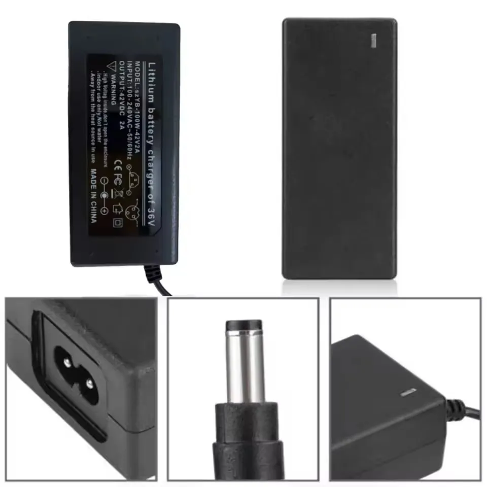42V 54,6V 2A Lithium-Batterie Ladegerät AC100-240V 36V 48V 2A Batterie Power Adapter für Lithium-Batterie Pack 5 Stecker EU/US Stecker