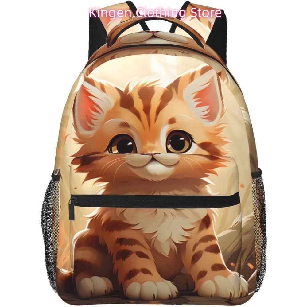 

Сумка для ноутбука «Снова в школу», легкий рюкзак для ноутбука с забавными милыми кошками, легкий многоцелевой дорожный повседневный рюкзак унисекс Col