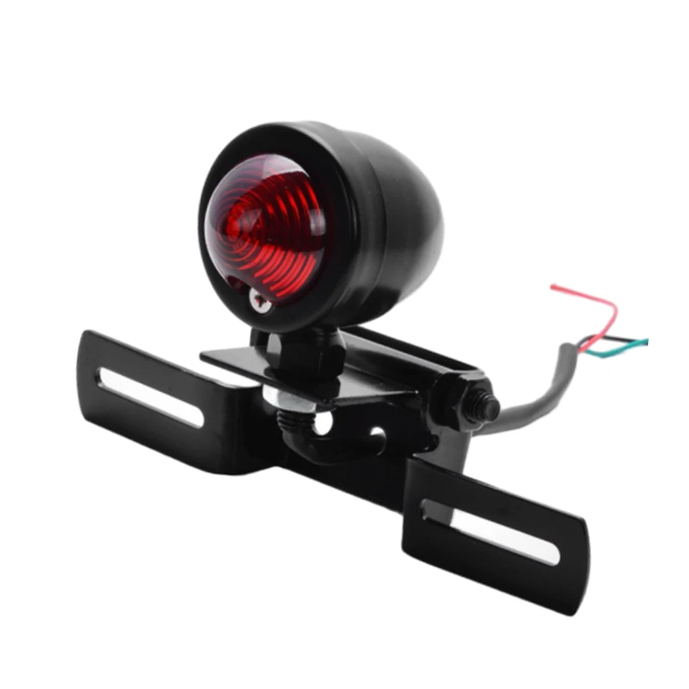 

Universal Motorcycle Red LED Tail Light and License Plate Holder Turn Signals Brake Stop Lights Motor Accessories