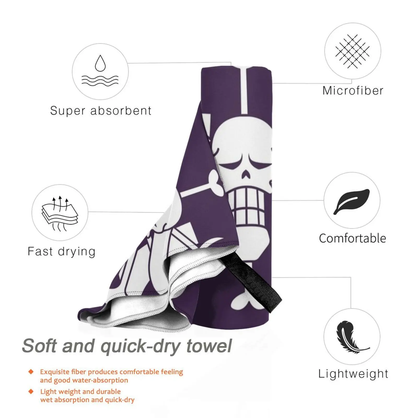 الوحوش القراصنة جولي روجر منشفة مخصصة منشفة استحمام الوحش القراصنة كايدو كايدو أوف ذا بيست يونكو وانوكوني #3