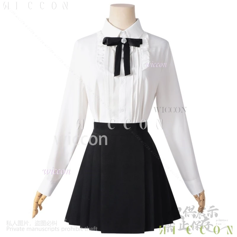 Anime Cos Heroines Anime Game Love And Deepspace Cosplay Costume British Style JK Black Coat Dress Lolita Tie Jirai Kei Girls