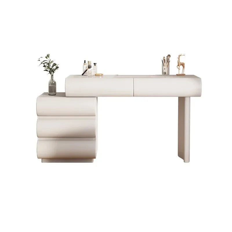 الغرور منضدة الزينة بغرفة النوم مرآة الغرور المنظم الأبيض جواهر خلع الملابس الأبيض Tocador Maquillaje أثاث غرفة نوم #5