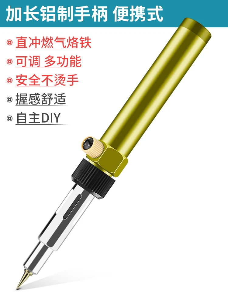 Soldering Iron Kit 1300 Celsius Welding Pen Burner Blow Torch Gas Soldering Iron Cordless Butane Tip Tool