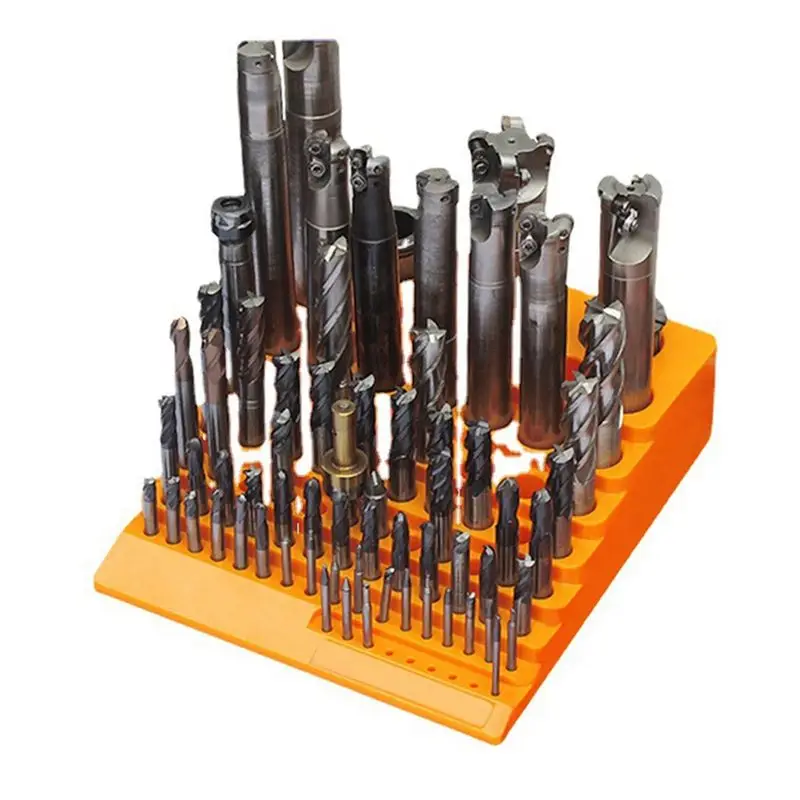 A69eplastic Drill Bit End Mill Storage Box Dril Storage Box Collecting Case For Milling Cutter CNC Tool U Drill Parts 2Pcs