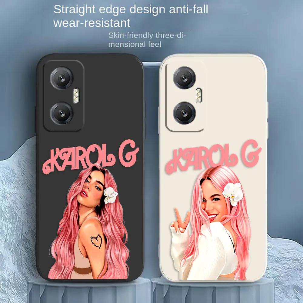 Pop Singer K-Karol G Phone Case For Infinix HOT 10 10S 11 11S 12 ZERO 20 30 X CAMON 16 PRO 5G Silicone Case Funda Shell Capa