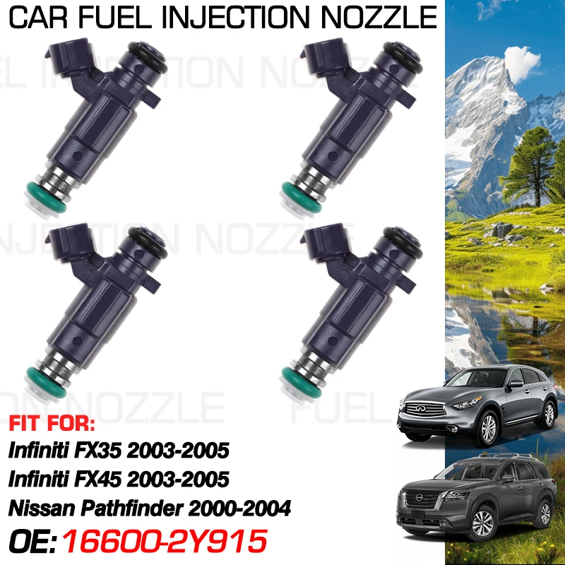 for Infiniti FX35 Infiniti FX45 2003-2005 Nissan Pathfinder 2000-2004 1x Fuel Injectors Nozzle Injection 16600-2Y915 16600-5L700