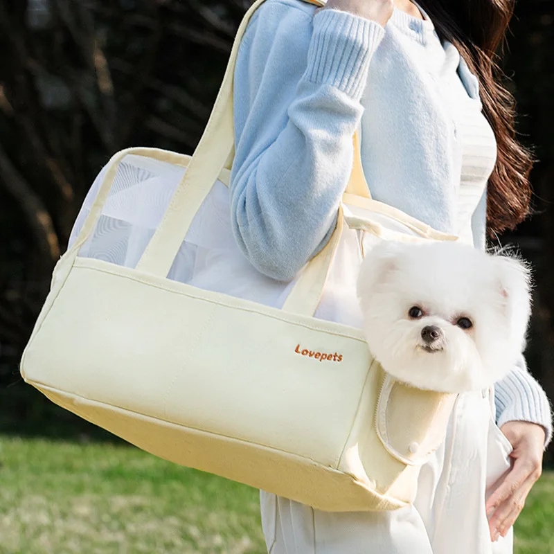 Pet outing bag, handbag, portable and foldable, for cats and dogs, take-out vaccine bag, large capacity