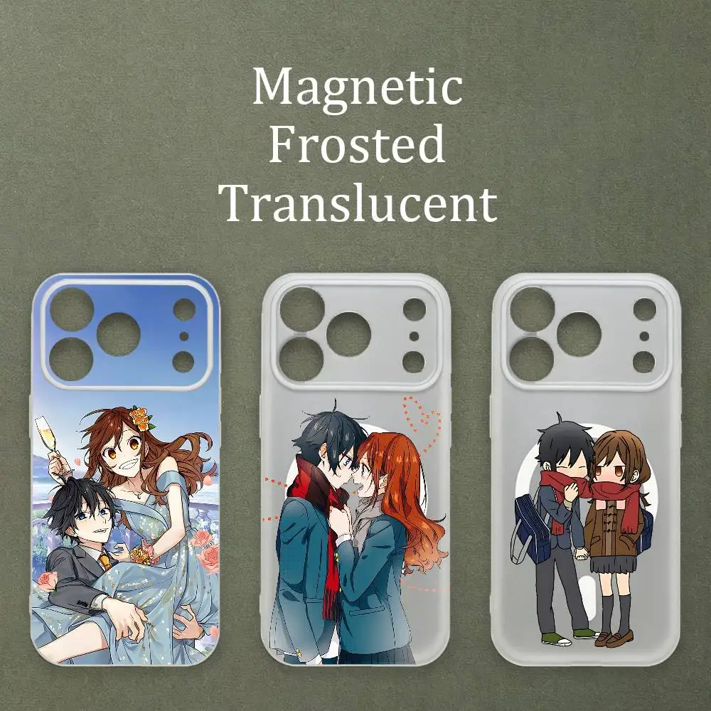 

Kyouko Hori Izumi Miyamura Printed Case For MagSafe Matte Frosted Semi Clear TPU For iPhone 15 17 16 11 12 14 13 Pro Max