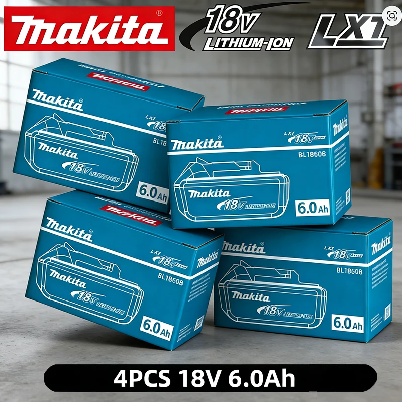 

18V 6000mAh Original Makita 6.0Ah battery, Makita DTW700 DHW180 DGH181 DTD173 DAS180 DDF487 DTW285 TW004G power tools battery to